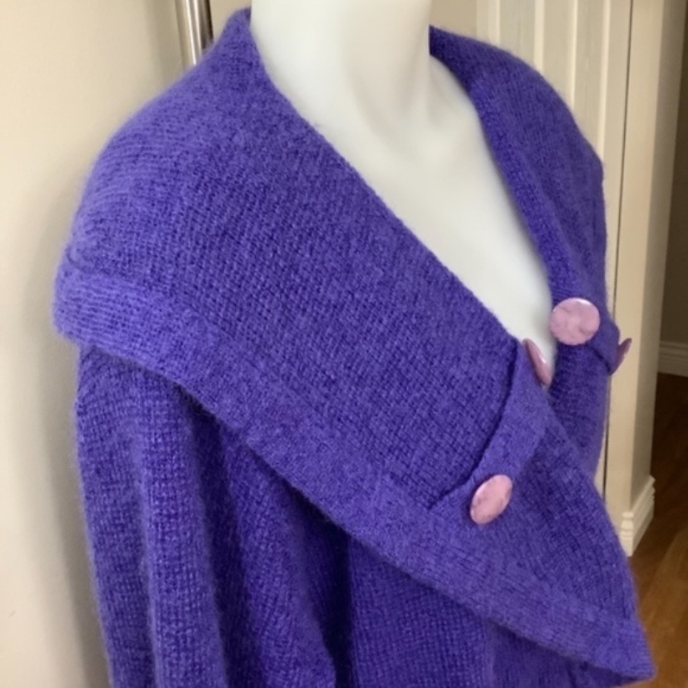 Vintage Hong Kong Wool Cardigan M/L 37-39” Bust